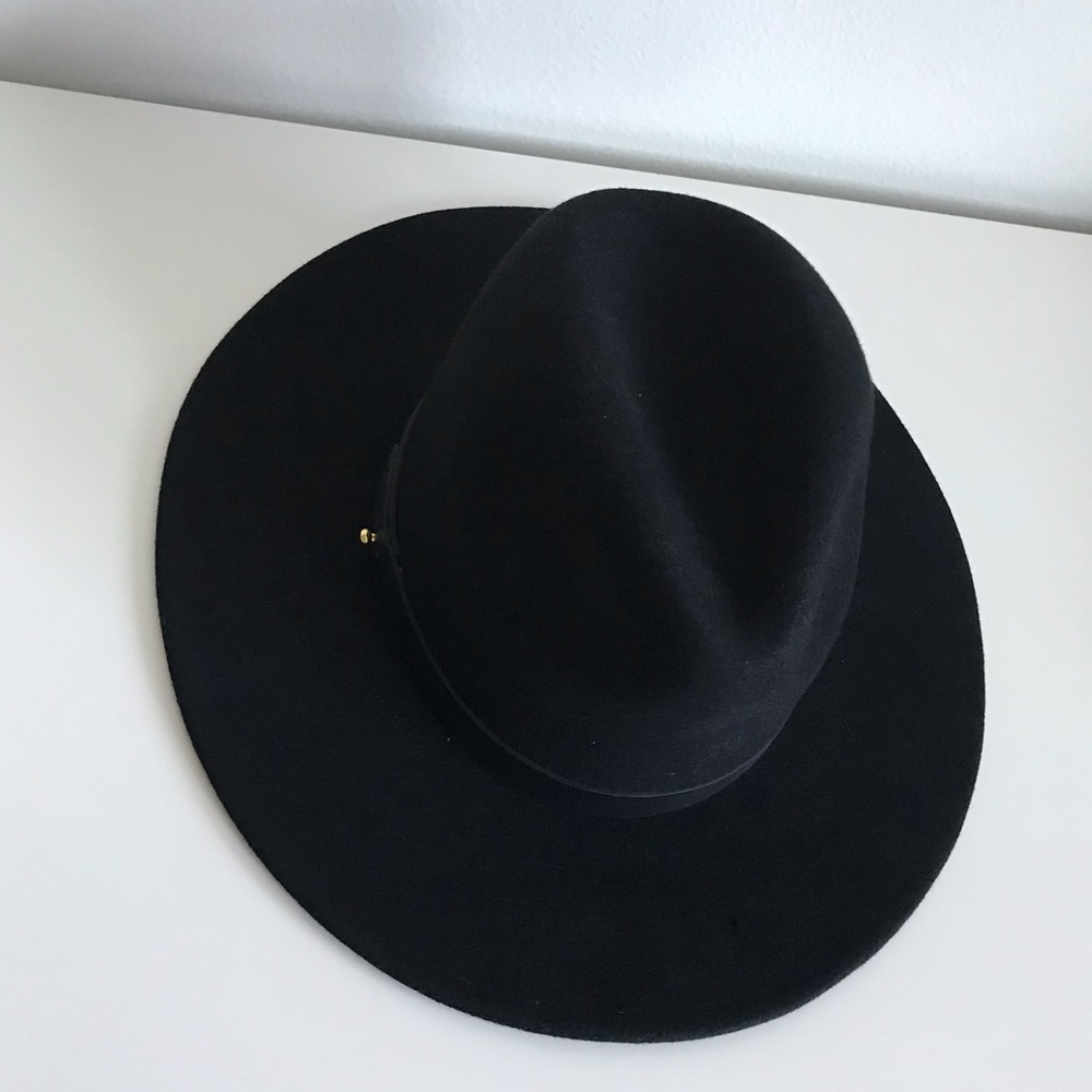 Lack of Color Black Wool Prism Hat